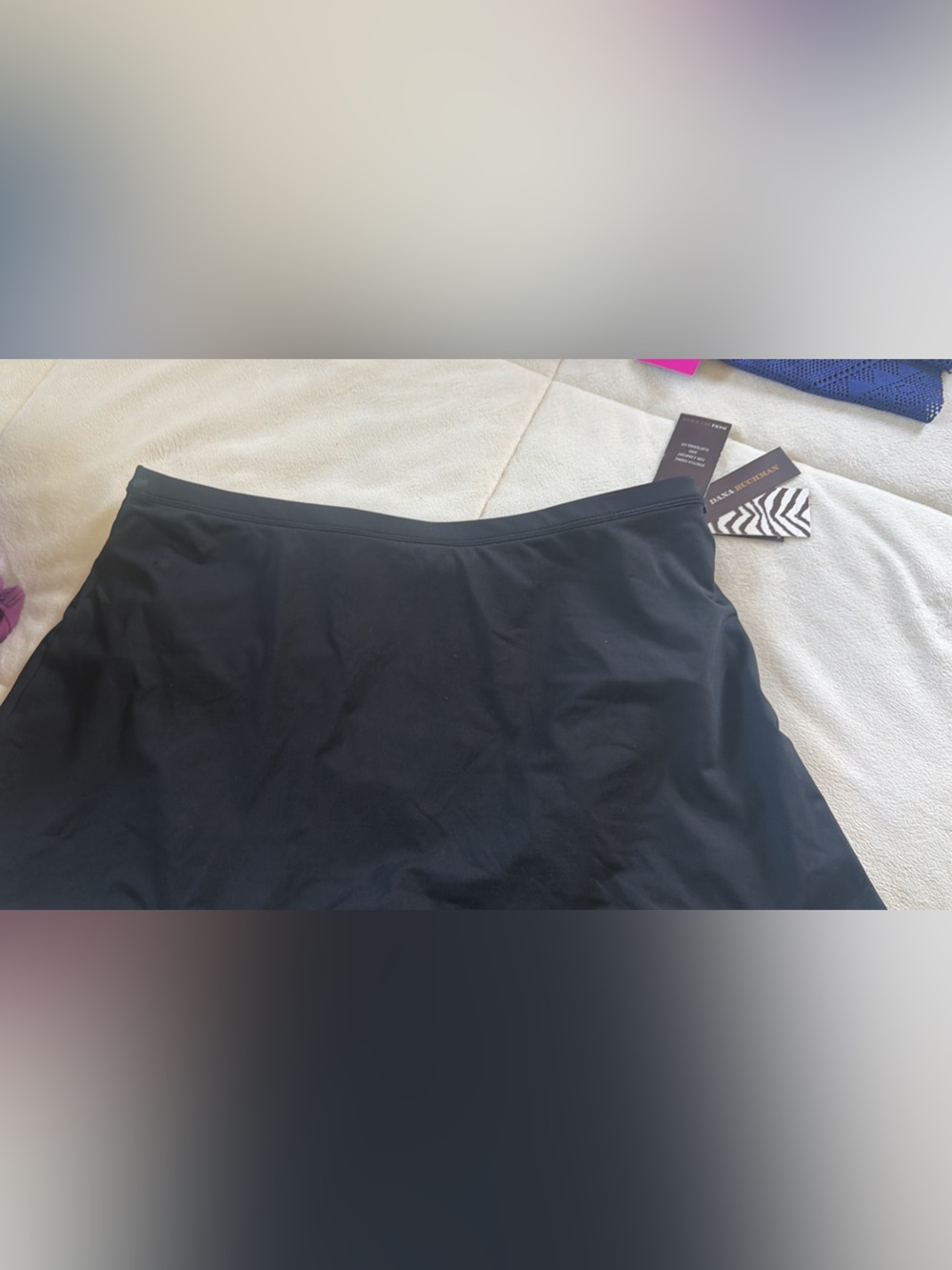 Dana Buchman Black Swim Skirt with Tag